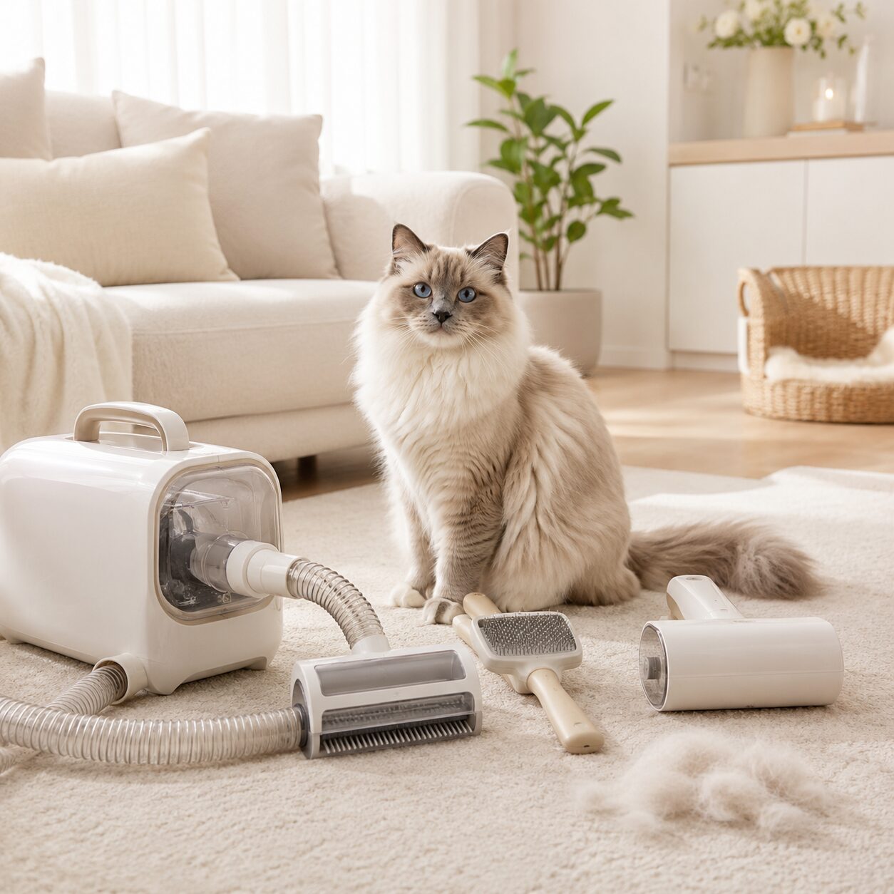 猫用グルーミング掃除機・抜け毛対策家電の選び方