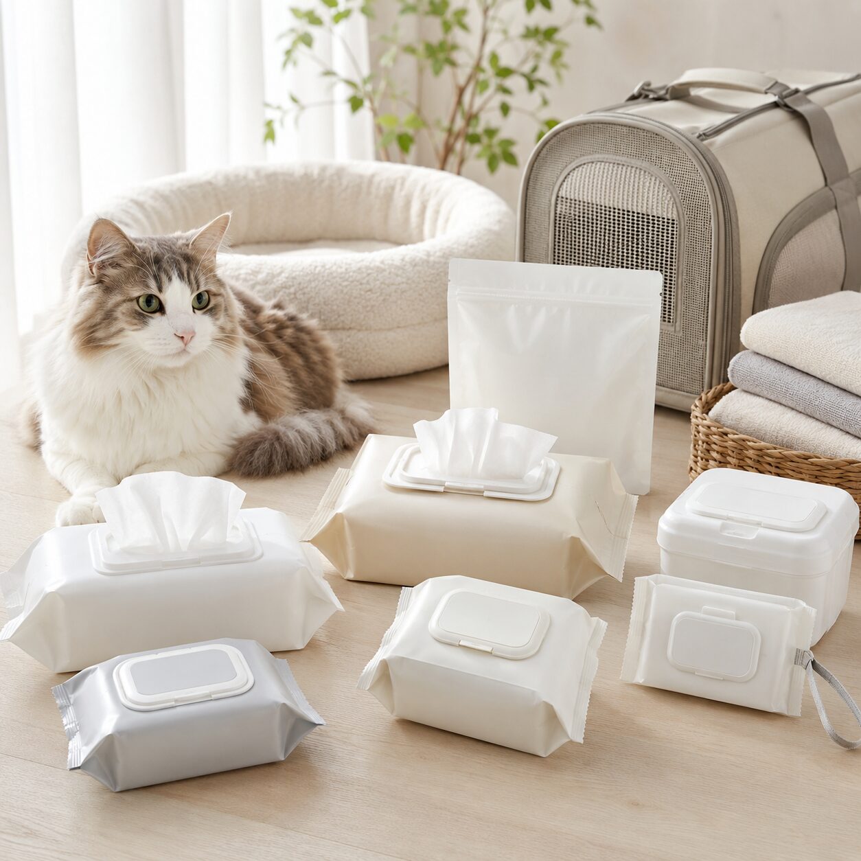 猫用ウェットティッシュ・お手入れシートの選び方