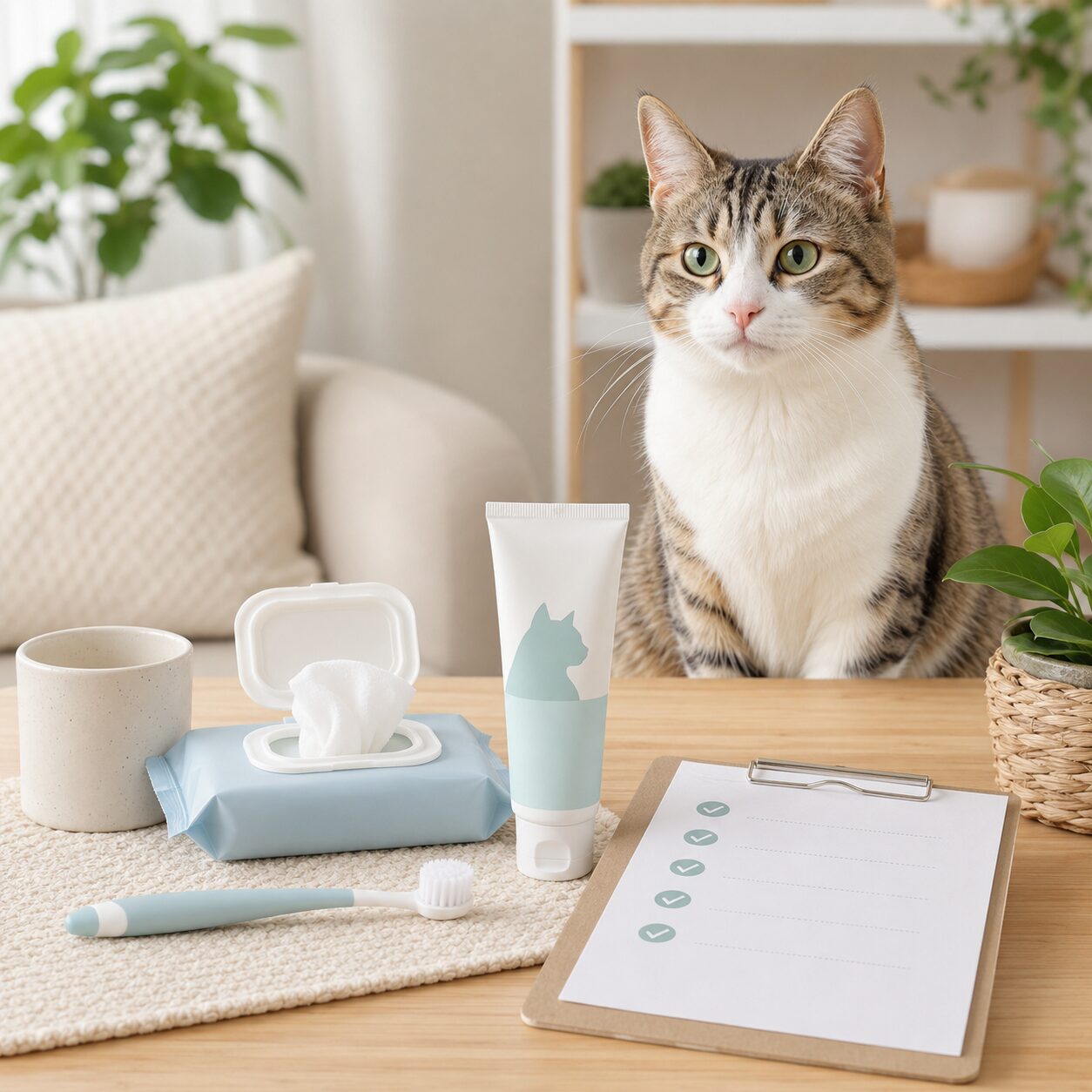 猫用デンタルケア用品の選び方｜歯ブラシ・歯みがきシート・ジェルを確認するお口まわりケア入門