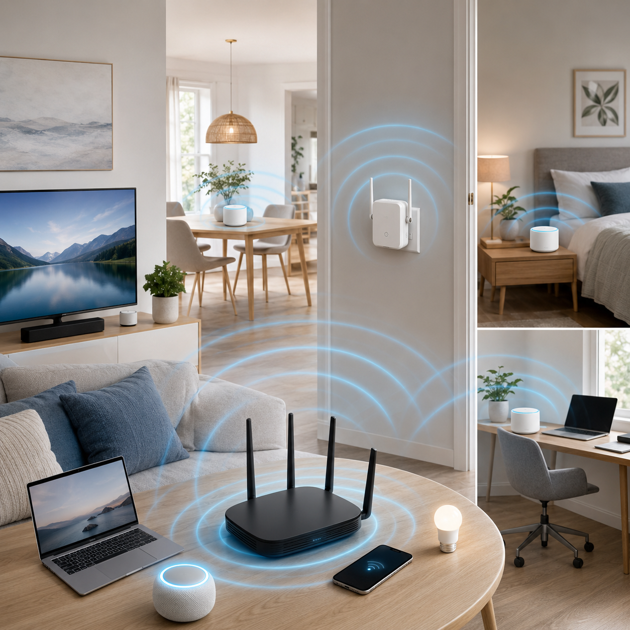 メッシュWi-Fi・Wi-Fi中継機の選び方｜違い・戸建て・マンション・設置場所・Wi-Fi 6/7の確認ポイント