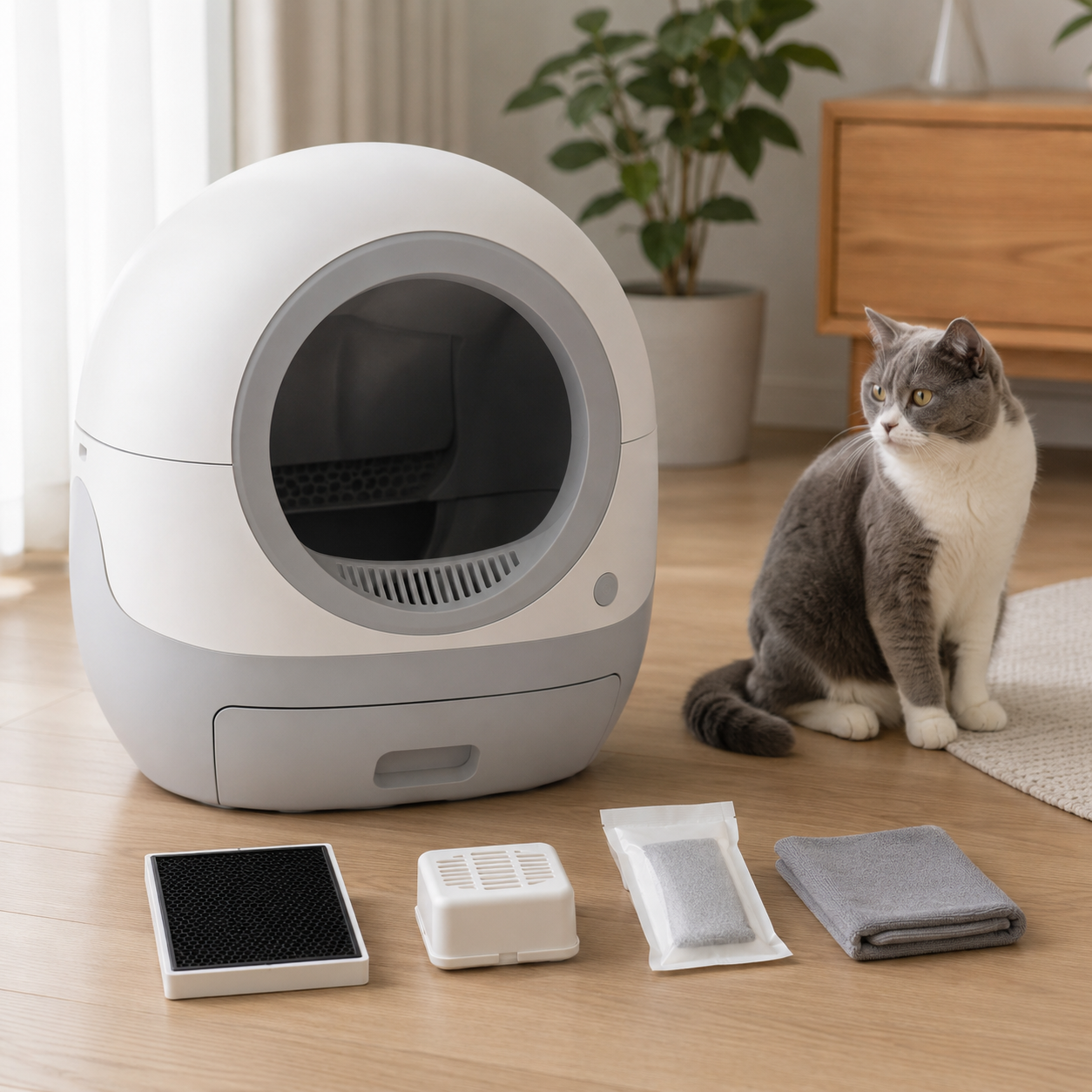 猫用自動トイレの交換消臭フィルター・脱臭カートリッジの選び方｜対応機種・形状・サイズ・交換位置・交換目安・保管方法を確認する自動トイレ消耗品入門