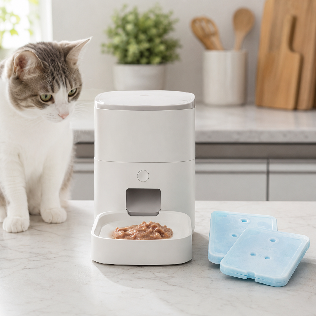 猫用ウェットフード自動給餌器の交換保冷剤・アイスパックの選び方｜対応機種・形状・サイズ・冷却方式・交換方法・保管方法を確認する給餌器保冷用品入門