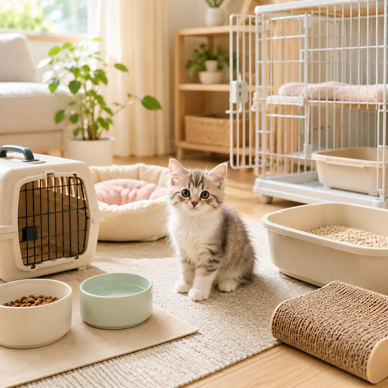 子猫を迎えるときに必要な猫用品の選び方｜食事・トイレ・ケージ・安全対策・留守番・お手入れの準備ガイド