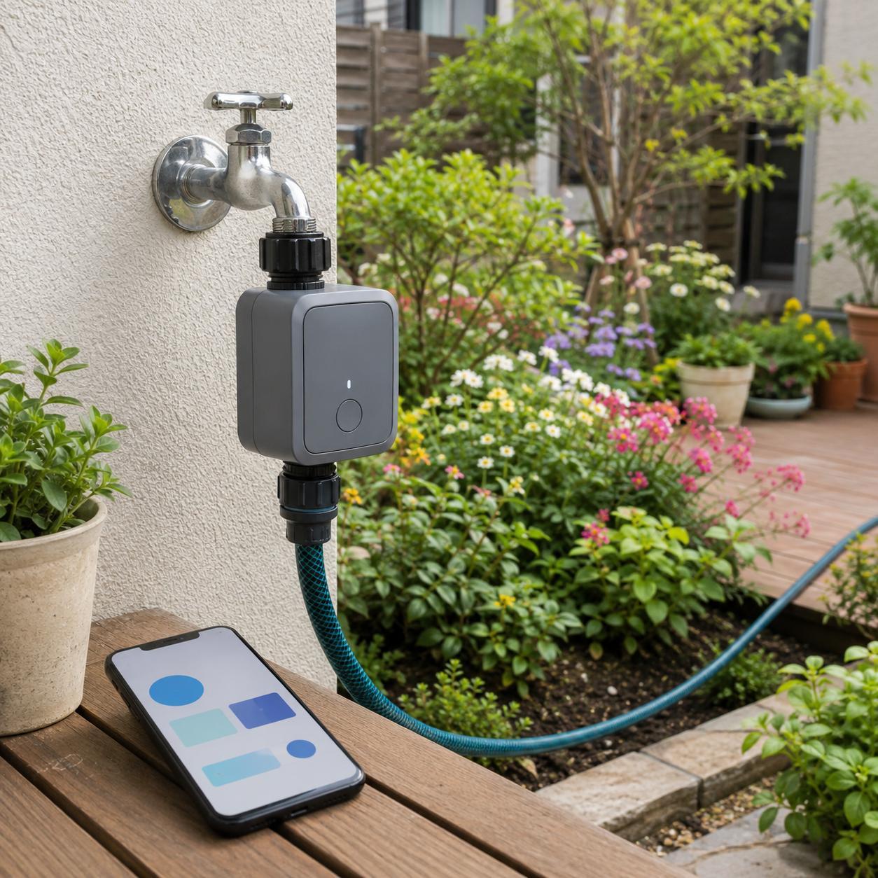 スマート散水タイマーの選び方｜蛇口規格・水圧・Wi-Fi・散水設定・屋外設置の注意点