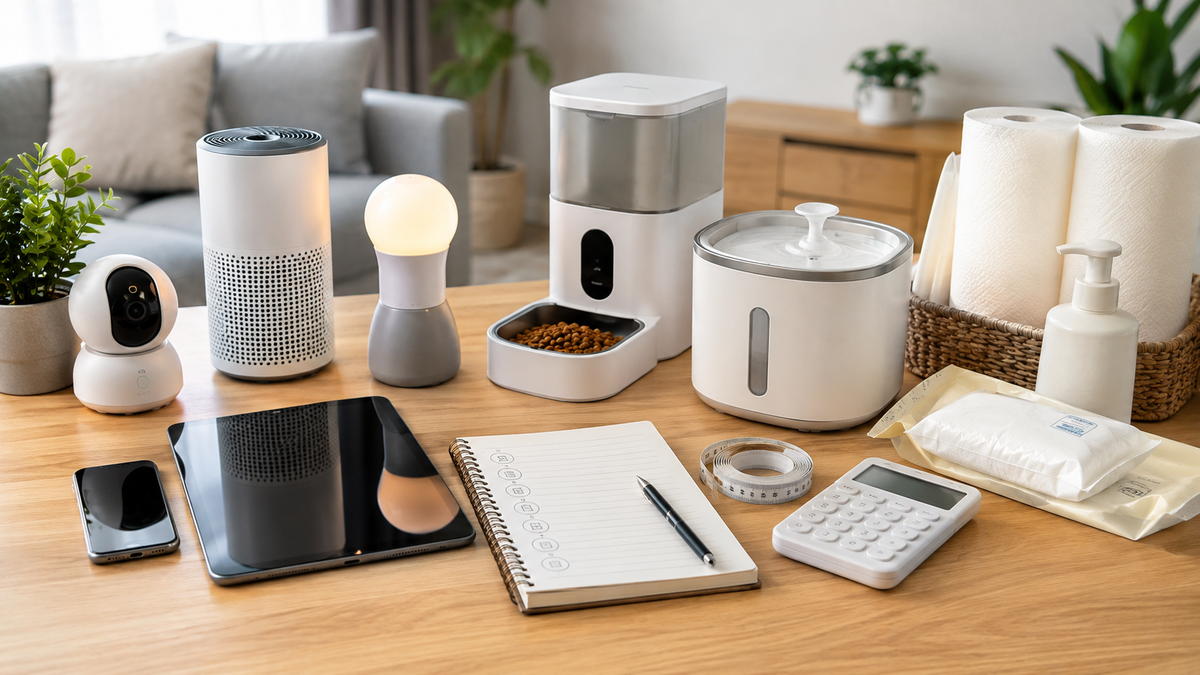 ブラックフライデー前に商品サイズや予算を確認するイメージ
