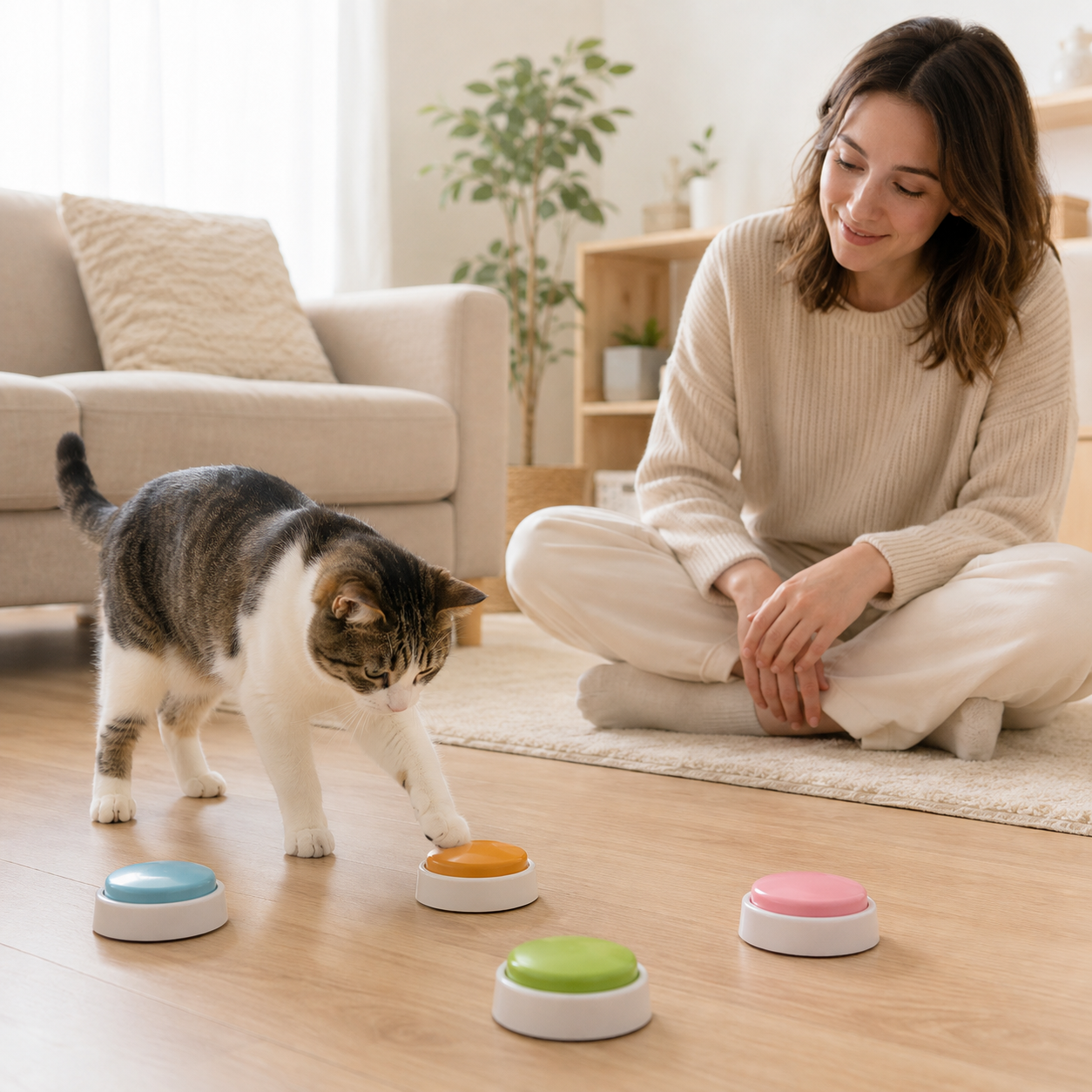 猫用コミュニケーションボタン・録音ボタンの選び方｜録音時間・音量・押しやすさ・個数・設置・練習方法を確認するペットテック入門
